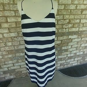 J. Crew, blue&white stripe dress, 14